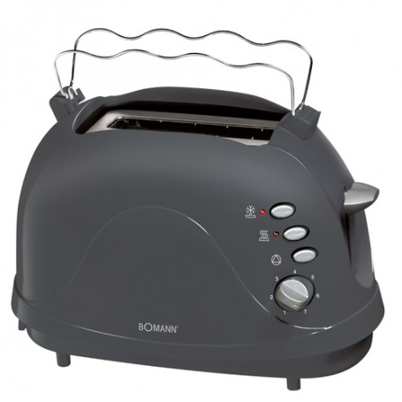 Bomann 602464-X 2 fetta/e 600 W Nero