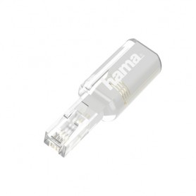 Hama 00201126 switch telefonico Trasparente, Bianco