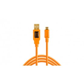 Tether Tools CU5430ORG cavo USB 4,6 m USB 2.0 USB A Micro-USB B Arancione