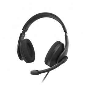 Hama HS-P200 V2 Auricolare Cablato A Padiglione Ufficio Nero