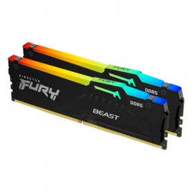 Kingston Technology FURY Beast RGB memoria 64 GB 2 x 32 GB DDR5 5200 MHz