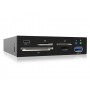 ICY BOX IB-865a lettore di schede USB 3.2 Gen 1 (3.1 Gen 1) Interno Nero