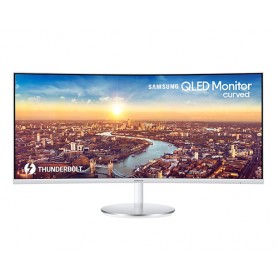 Samsung C34J791WTP 86,4 cm (34") 3440 x 1440 Pixel UltraWide Quad HD QLED Argento, Bianco