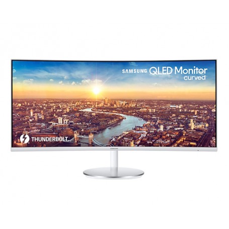 Samsung C34J791WTP 86,4 cm (34") 3440 x 1440 Pixel UltraWide Quad HD QLED Argento, Bianco