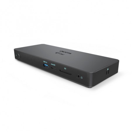 Dicota D31953 replicatore di porte e docking station per notebook Cablato USB tipo-C Nero