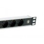 Equip 333315 unità di distribuzione dell'energia (PDU) 7 presa(e) AC 1U Nero, Argento