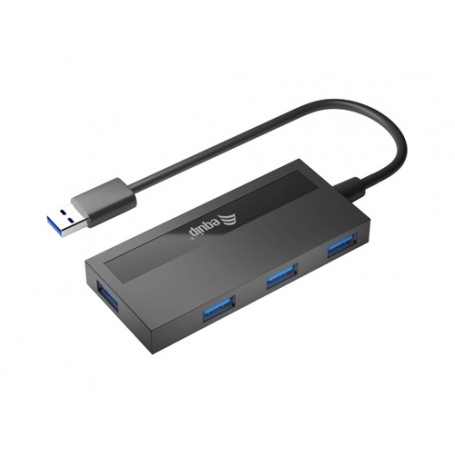 Equip 128956 hub di interfaccia USB 3.2 Gen 1 (3.1 Gen 1) Type-A 5000 Mbit/s Nero