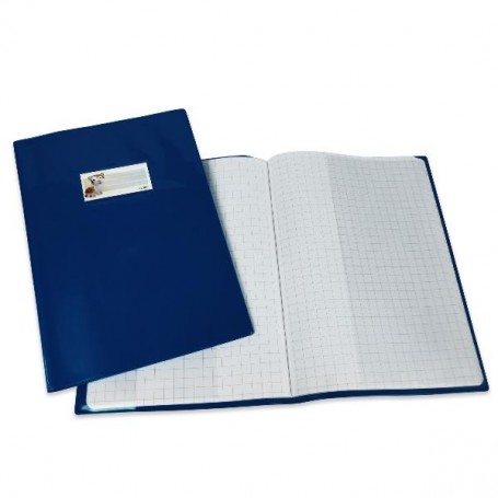 COVER MAXI A4 PVC LACCATO BLU