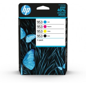 HP 953 4-pack Black/Cyan/Magenta/Yellow Original Ink Cartridges cartuccia d'inchiostro 4 pz Originale Resa standard