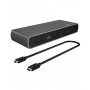 ICY BOX IB-DK8801-TB4 Cablato Thunderbolt 4 Antracite, Nero