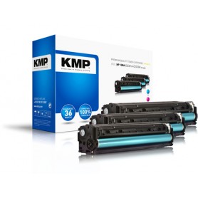 KMP H-T144CMY cartuccia toner 3 pz Ciano, Magenta, Giallo