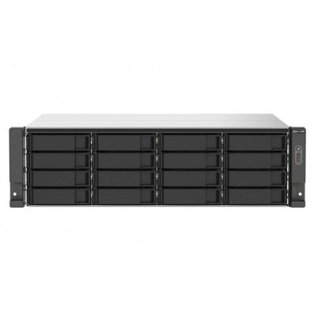 QNAP TS-1673AU-RP-16G server NAS e di archiviazione Armadio (3U) Collegamento ethernet LAN Nero, Grigio V1500B (TS-1673AU-RP-16)