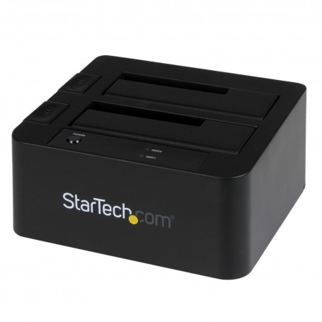 StarTech.com Docking Station USB 3.0 per doppio Hard Disk SATA / eSATA SSD da 2,5"/3,5" con UASP (SDOCK2U33EB)