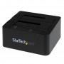 StarTech.com Docking Station USB 3.0 per doppio Hard Disk SATA / eSATA SSD da 2,5"/3,5" con UASP (SDOCK2U33EB)