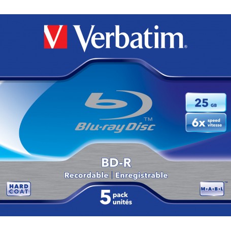 Verbatim 43715 disco vergine Blu-Ray BD-R 25 GB 5 pz (43715/5)