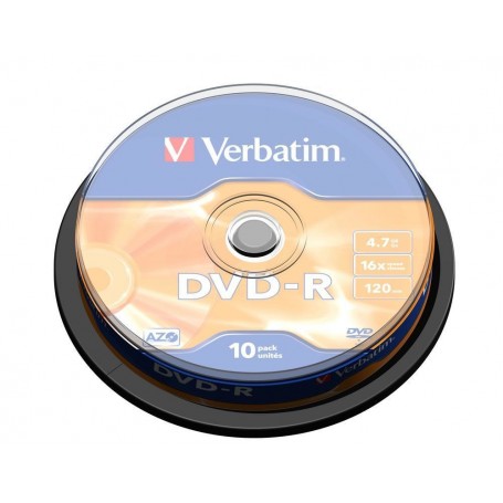 Verbatim DVD-R Matt Silver 4,7 GB 10 pz (43523/10)