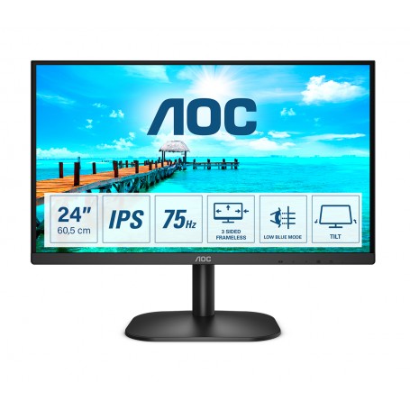 AOC B2 24B2XH/EU LED display 60,5 cm (23.8") 1920 x 1080 Pixel Full HD Nero (24B2XH/EU)