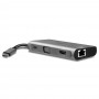 Lindy 43278 hub di interfaccia USB 3.2 Gen 1 (3.1 Gen 1) Type-C 5000 Mbit/s Grigio (43278-LND)
