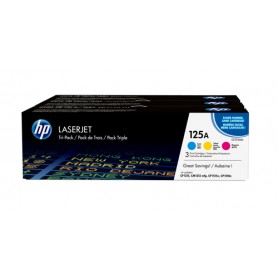 HP Confezione da 3 cartucce originali di toner ciano/magenta/giallo LaserJet 125A (CF373AM)