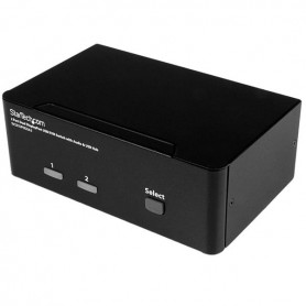 StarTech.com Switch KVM a 2 porte DisplayPort per doppio Monitor - 4k 60hz (SV231DPDDUA2)