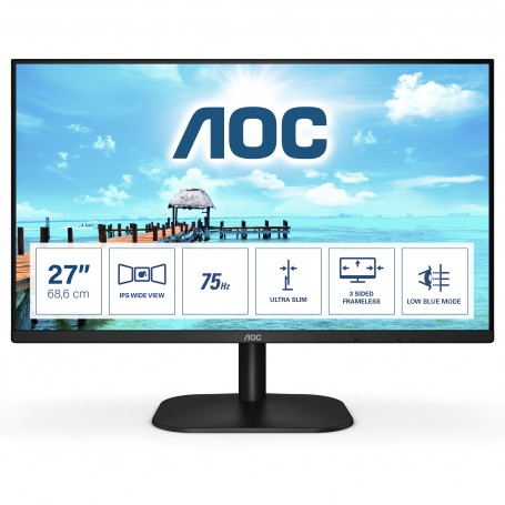 AOC 27B2H Monitor PC 68,6 cm (27") 1920 x 1080 Pixel Full HD LED Nero (27B2H/EU)