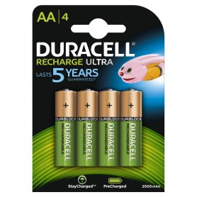 Duracell 4xAA 2400mAh Batteria ricaricabile (DU75)