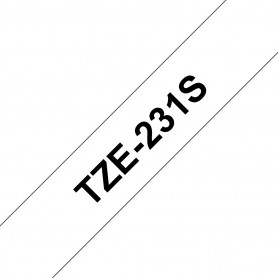 Brother TZE-231S nastro per etichettatrice Nero su bianco (TZE231S2)