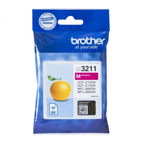 Brother LC-3211M cartuccia d'inchiostro Originale Resa standard Magenta (LC3211M)
