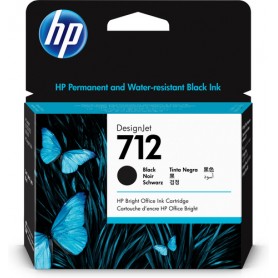 HP Cartuccia di inchiostro nero originale DesignJet 712 da 80 ml (3ED71A)