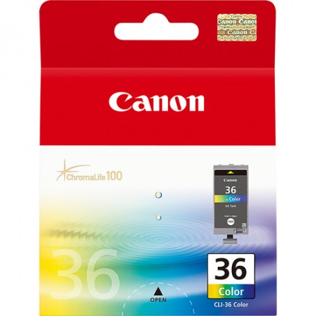 Canon CLI-36 Col cartuccia d'inchiostro 1 pz Originale Resa standard Ciano, Magenta, Giallo (1511B001)