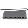 StarTech.com Thunderbolt 3 Mini Dock - TB3 Docking Station per 2 monitor HDMI 4K 60Hz - 2x USB-A (3.2/2.0) e GbE -  (TB3DKM2HDL)