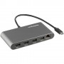 StarTech.com Thunderbolt 3 Mini Dock - TB3 Docking Station per 2 monitor HDMI 4K 60Hz - 2x USB-A (3.2/2.0) e GbE -  (TB3DKM2HDL)