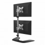 StarTech.com Supporto Verticale per 2 Monitor - Alluminio (ARMDUOVS)