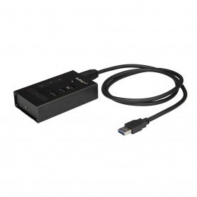 StarTech.com Hub USB 3.0 a 4 porte - USB Type-A a 1x USB-C e 3x USB-A - Hub USB commerciale in metallo - SuperSpee (HB30A3A1CST)