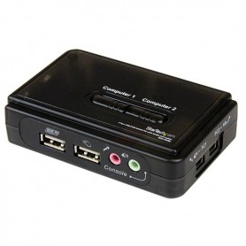StarTech.com Switch KVM a 2 porte VGA USB con audio e cavi - Commutatore VGA USB a doppia porta (SV211KUSB)