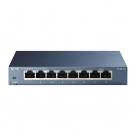 TP-LINK TL-SG108 Non gestito Gigabit Ethernet (10/100/1000) Nero (TL-SG108)