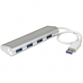 StarTech.com Hub USB 3.0 a 4 porte compatto e portatile con cavo integrato (ST43004UA)
