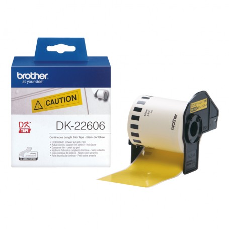 Brother Nastro pellicola a lunghezza continua giallo (DK22606)