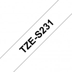 Brother TZeS231 nastro per etichettatrice Nero su bianco TZ (TZES231)