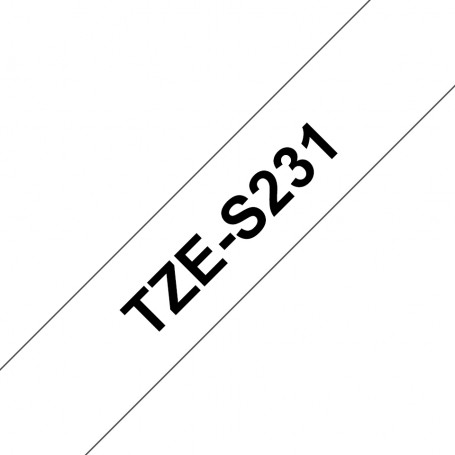 Brother TZeS231 nastro per etichettatrice Nero su bianco TZ (TZES231)