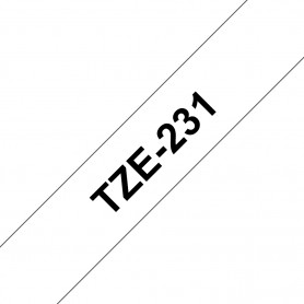 Brother TZe231 nastro per etichettatrice Nero su bianco TZe (TZE231)