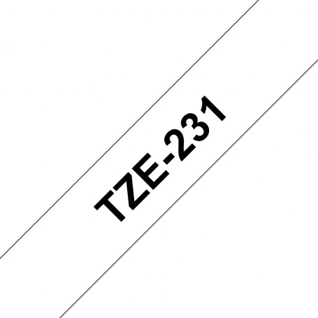 Brother TZe231 nastro per etichettatrice Nero su bianco TZe (TZE231)