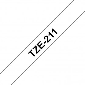 Brother TZe211 nastro per etichettatrice Nero su bianco TZe (TZE-211) (TZE211) (TZE-211)