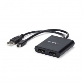 StarTech.com Adattatore multi monitor a 2 porte - MST Hub Mini DisplayPort a 2x DisplayPort - Doppio monitor 4K 30 (MSTMDP122DP)
