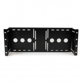 StarTech.com Staffa di montaggio universale per monitor LCD VESA per rack 19'' o armadi (RKLCDBK)