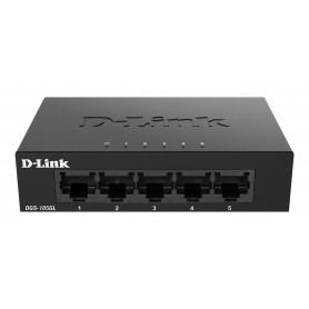 D-Link DGS-105GL/E switch di rete Non gestito Gigabit Ethernet (10/100/1000) Nero (DGS-105GL)