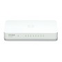 D-Link GO-SW-8G/E switch di rete Non gestito Gigabit Ethernet (10/100/1000) Bianco (GO-SW-8G)