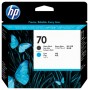 HP Testina di stampa nero opaco e ciano DesignJet 70 (C9404A)
