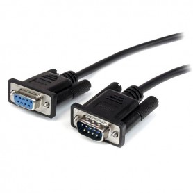 StarTech.com Cavo seriale diretto RS232 DB9 nero 2m - M/F (MXT1002MBK)