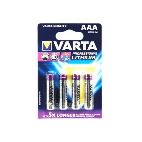 Varta 4x AAA Lithium Batteria monouso Mini Stilo AAA Litio (6103301404)